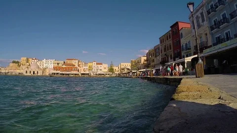 Beautiful view of marina from the ground level Stock-Footage 71535020