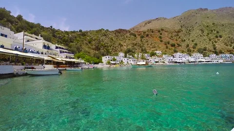 Beautiful view of marina from the ground level Stock-Footage 71535262