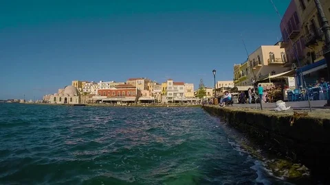 Beautiful view of marina from the ground level Stock Footage 71535300
