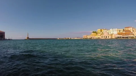 Beautiful view of marina from the ground level Stock-Footage 71535457