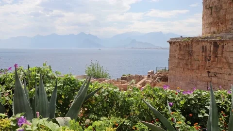 Beautiful view of the Mediterranean Sea. Stock Footage 200897902