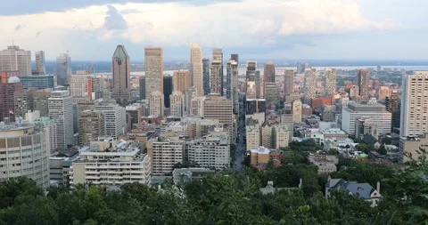 Beautiful view of Montreal Stock Footage 250042860
