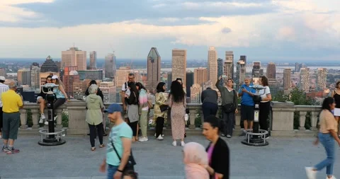 Beautiful view of Montreal Stock Footage 252155360