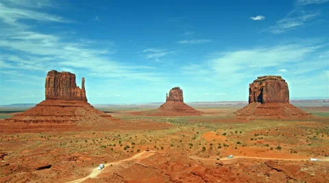 Beautiful view to the Monument valley, time lapse Video stock 46824920
