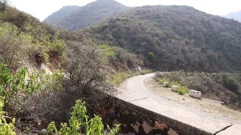 Beautiful view mount with road. Stock Footage 170124815