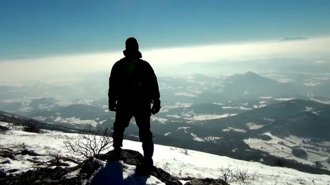 Beautiful view of the mountain Vídeo Stock 72308280