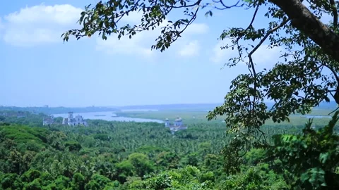 Beautiful view from mountain Stock Footage 135896988