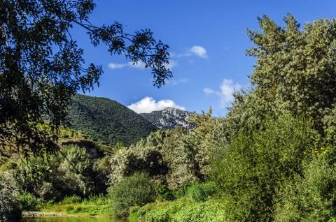 Beautiful view at the mountain. Stock Photos