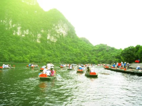 Beautiful view of mountain river Stock Photos