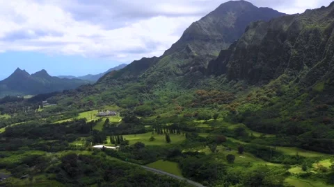 Beautiful view of the mountain valley Stock Footage 242391805