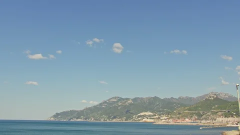 A beautiful view at the mountains in the background. Stock Footage 93747367