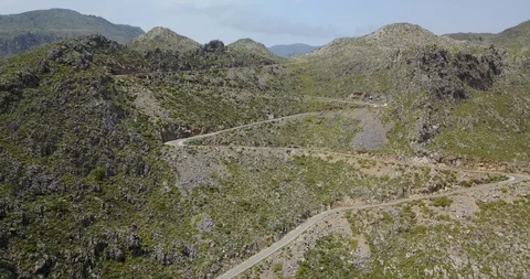 Beautiful view of the mountains from a bird's flight Stock Footage 101513147
