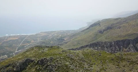 Beautiful view of the mountains from a bird's flight Stock Footage 101513556