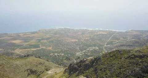 Beautiful view of the mountains from a bird's flight Stock Footage 101513620