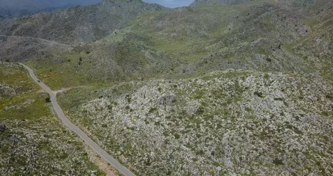 Beautiful view of the mountains from a bird's flight Stock Footage 101513897