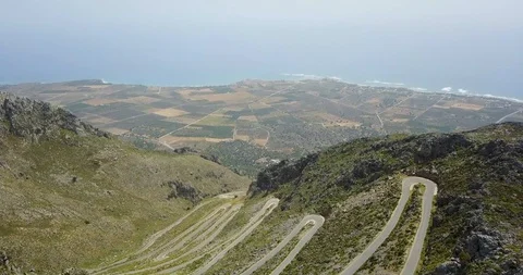 Beautiful view of the mountains from a bird's flight Stock Footage 101513929