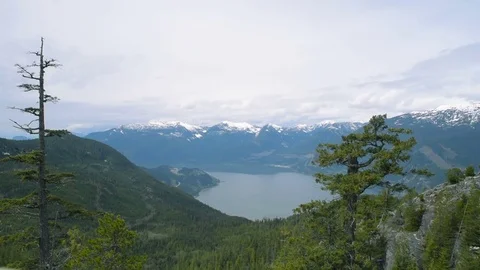 Beautiful view in mountains, Canada, British Columbia Видео 82731823