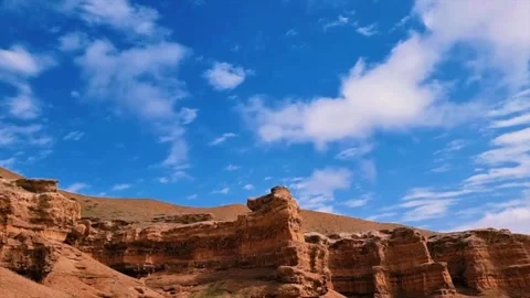 Beautiful View Of The Mountains. View Of The Charyn Canyon. Stock-Footage 319462258