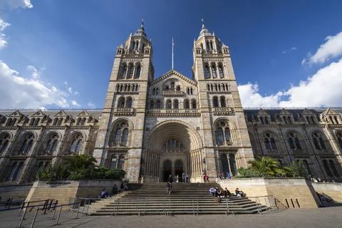 Beautiful view to Natural History Museum old historic building Stock Photos