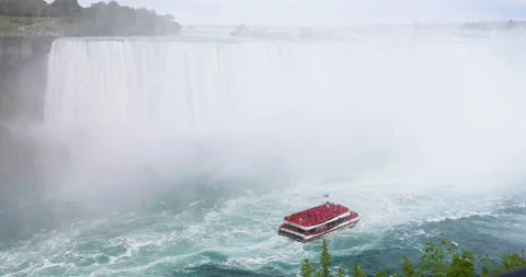 Beautiful view of Niagara Falls Stock Footage 250041245