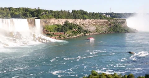 Beautiful view of Niagara Falls Stock Footage 250889765