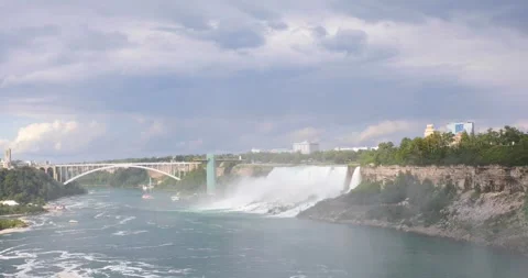Beautiful view of Niagara Falls Stock Footage 256842277