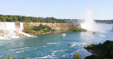 Beautiful view of Niagara Falls Stock Footage 256842873