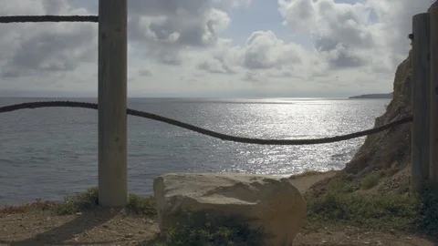 Beautiful view of the ocean coast without people in the summertime. Stock Footage 111639108