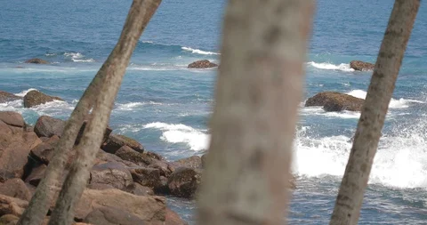 Beautiful view of the ocean Stock Footage 87295138