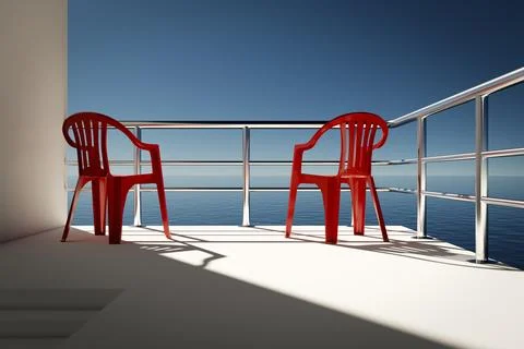 Beautiful view of the ocean Stock Illustration