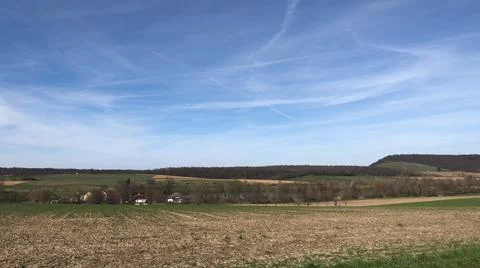 A beautiful view over fields Stock-Fotos