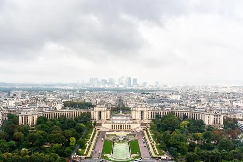 Beautiful view of Paris from the Eiffel Tower in France Foto stock