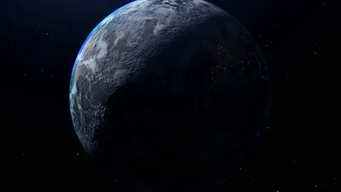 Beautiful View Of Planet Earth From Space Stock Footage 153416129