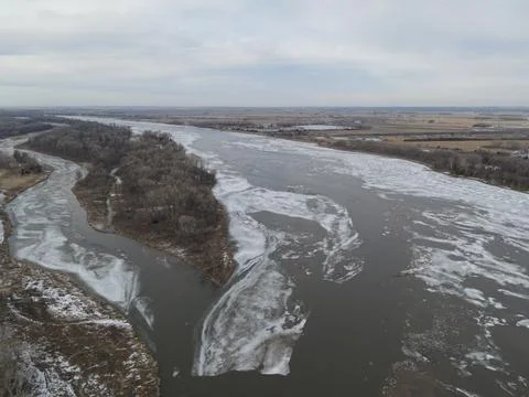Beautiful view of the Platte River State Recreation Area Stock Photos