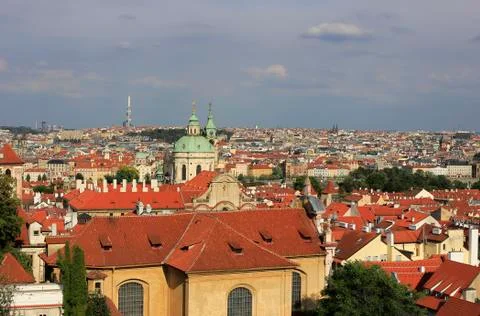 Beautiful view of Prague Stock Photos