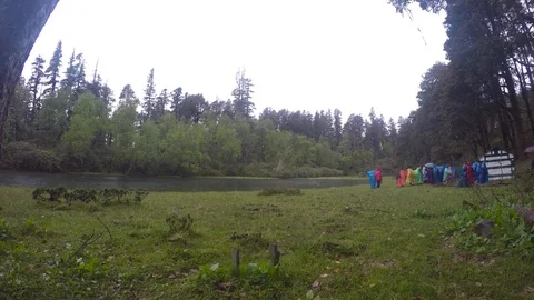 Beautiful view of rainfall in the Himalayas 스톡 동영상 113789484