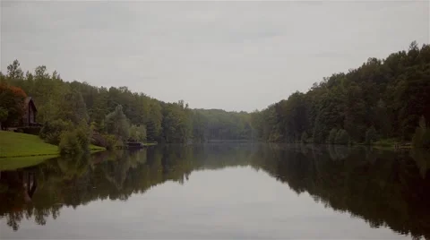 Beautiful view on the river Stock Footage 46300318