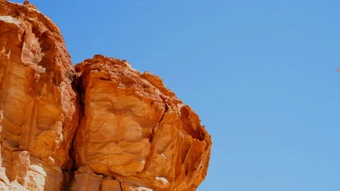 Beautiful view of rock mountain with blue sky Stock-Footage 102503573
