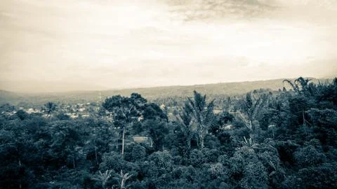 Beautiful view from the rooftop Stockfoto's