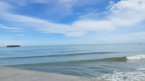 Beautiful view of the sea Video stock 207402212