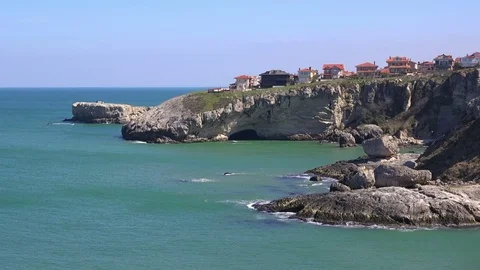 Beautiful view of the seacoast Stock Footage 73826569