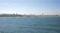 Beautiful view with the seafront of Barcelona 4k or 4k+ Resolution