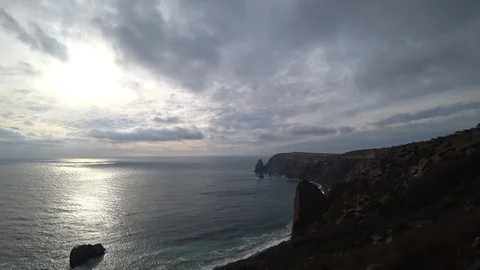Beautiful view of the seashore Stock Footage 100249150
