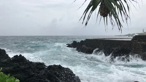 A beautiful view from the seashore in Moroni beach Stock Footage 158047383