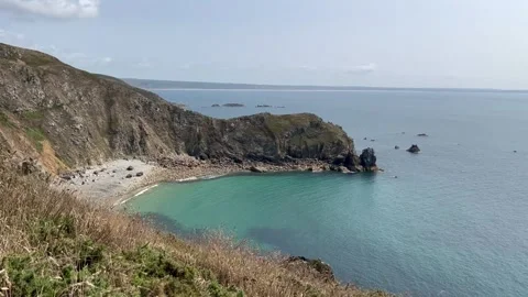 Beautiful view on see cliffs Stock Footage 301685493