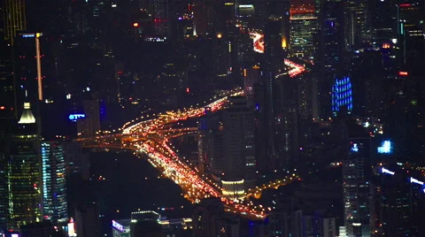 Beautiful view of Shanghai - Bund or Waitan waterfront at night,Shanghai Vidéo 57474297