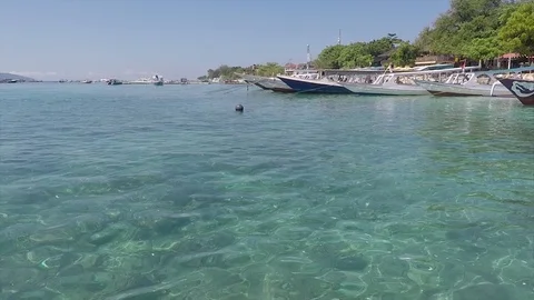 Beautiful View of Ship and Sky in Sumbawa Indonesia Stock Footage 118803784
