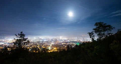 Beautiful view of Skopje.Time lapse. Stock Footage 163607527