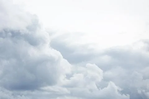 Beautiful view of sky with fluffy clouds Stock Photos