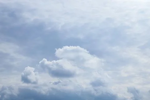 Beautiful view of sky with fluffy clouds Stock Photos